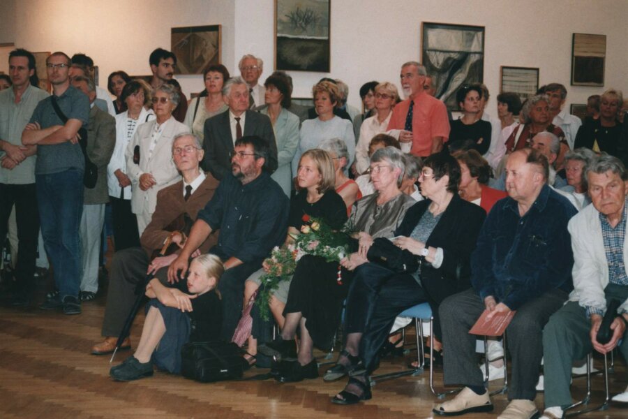 první řada zleva ?, Pavel Navrátil, jeho dcera, Marta Navrátilová, Olga Čechová; foto Anna Pecková
